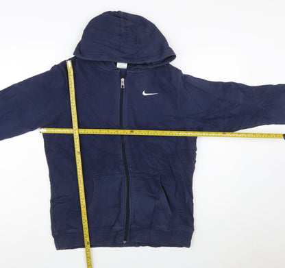 Nike Teens Blue Full Zip Hoodie XL Sports Cotton Fleece