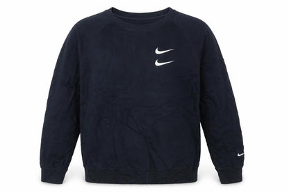 Nike Men's Black Crew Neck Pullover Sweatshirt L Graphic Logo