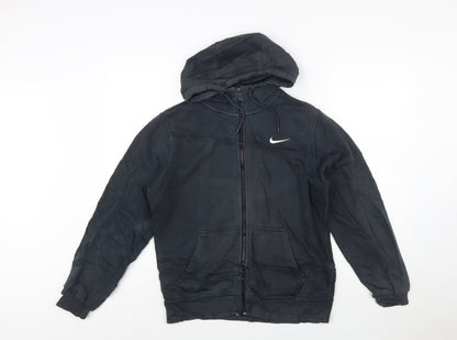 Nike Men's Black Full Zip Hoodie Size S Sports Fleece Sweatshirt