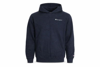 Champion Men's Blue Pullover Hoodie Medium Logo Fleece Sweatshirt