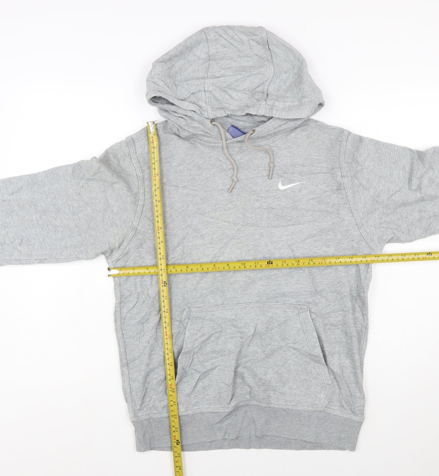 Nike Men's Grey Pullover Hoodie Size S Regular Fit Long Sleeve
