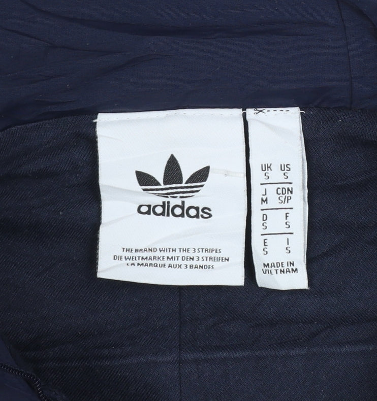 adidas Men’s Blue Grey Pullover Hoodie Size S Regular Fit