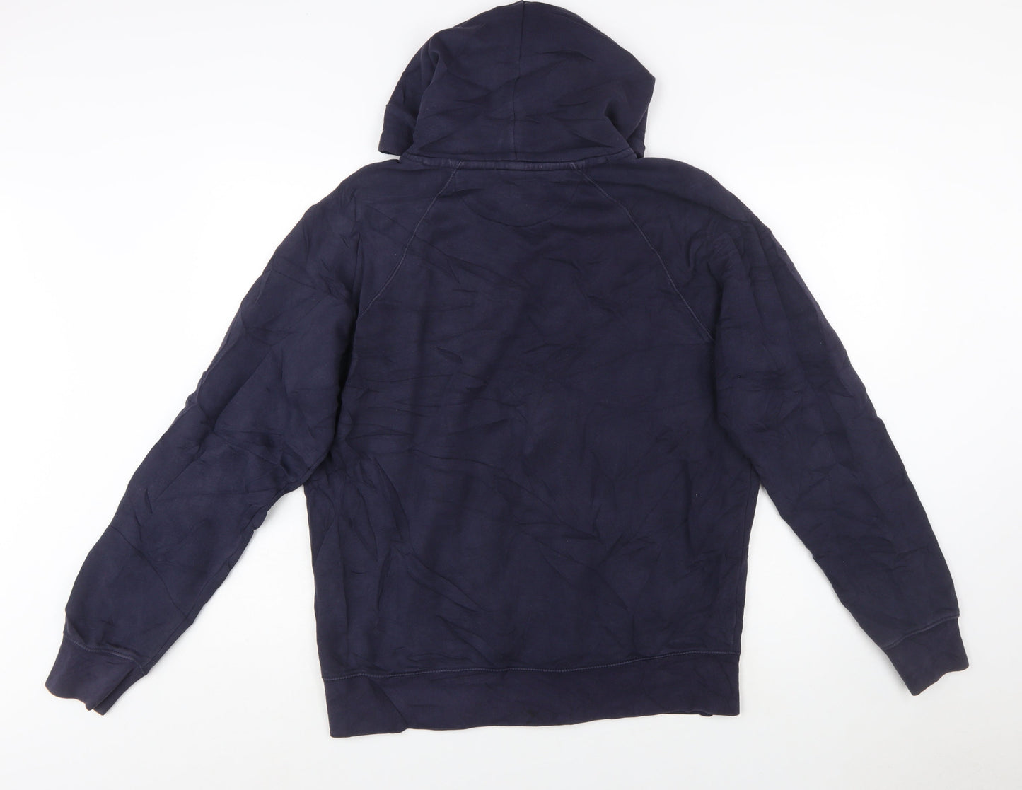 GANT Men's Blue Pullover Hoodie XL Logo Embroidered Fleece