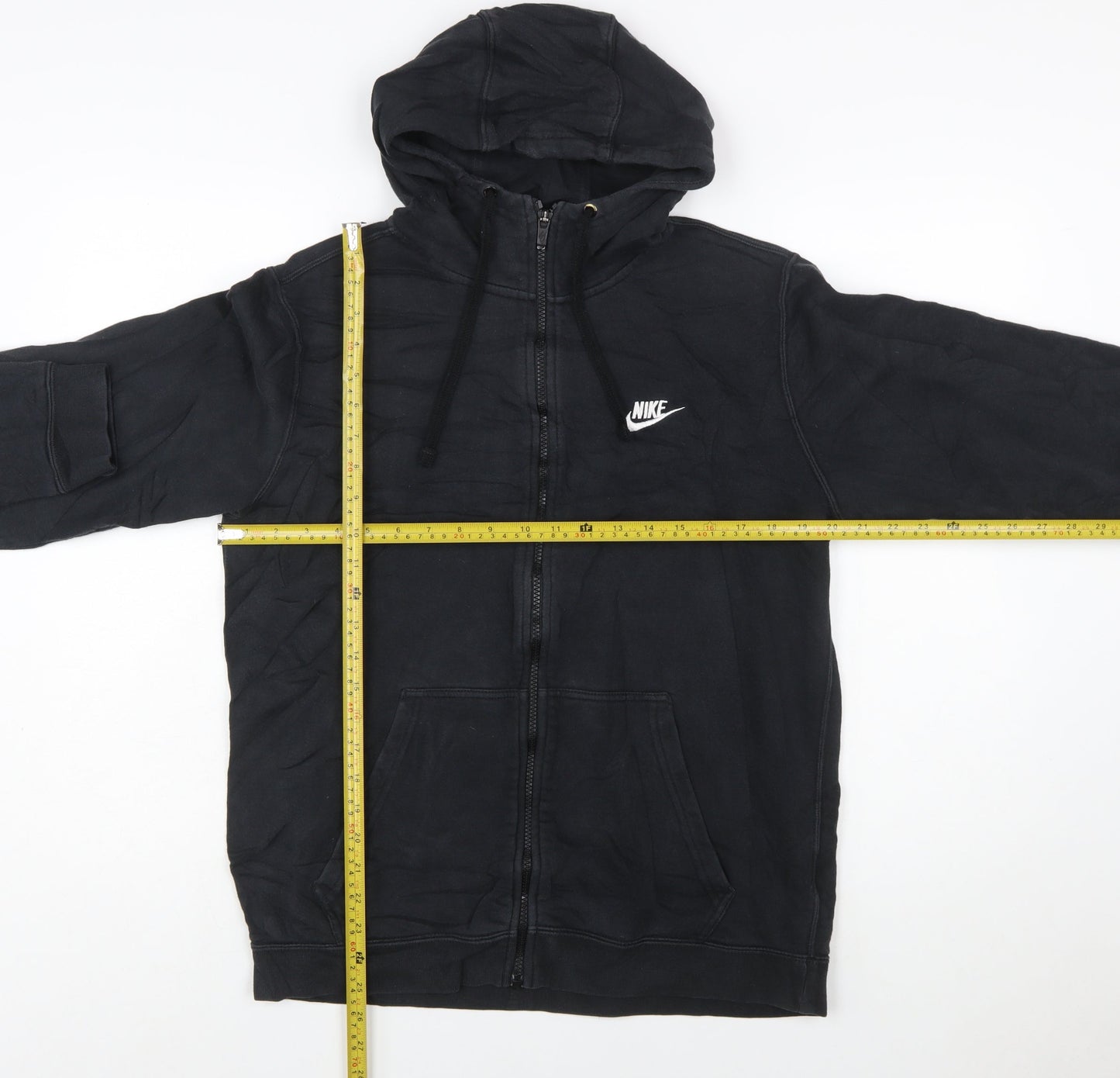 Nike Men's Black Full Zip Hoodie Sweatshirt Size M
