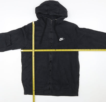 Nike Men's Black Full Zip Hoodie Sweatshirt Size M