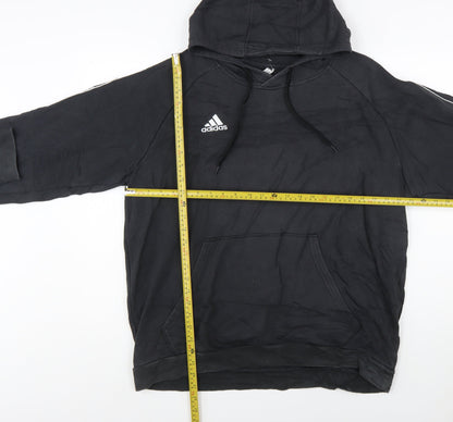 Adidas Men’s Black XL Pullover Hoodie Sports Logo Sweatshirt