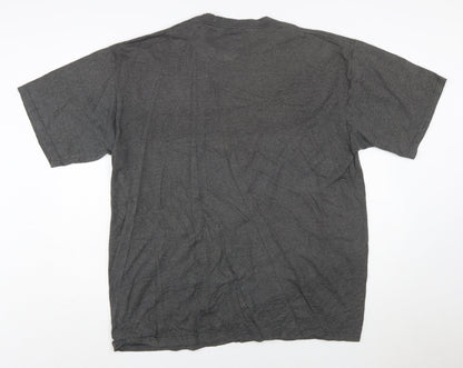 NFL Team Apparel Men's Grey XL Pittsburgh Steelers Graphic T-Shirt