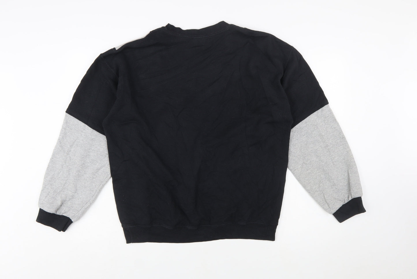 Carhartt Mens Black Grey Logo Sweatshirt L Tall Pullover
