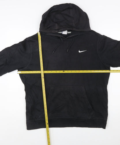 Nike Men's Black Large Pullover Hoodie Cotton Blend