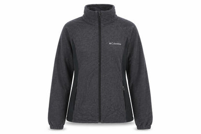 Columbia Womens Grey Fleece Full Zip Jacket Size S