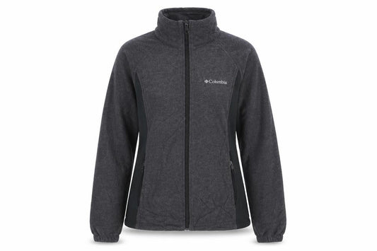 Columbia Womens Grey Fleece Full Zip Jacket Size S