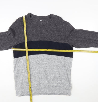 Uniqlo Men's Multicoloured L Pullover Sweatshirt Long Sleeve