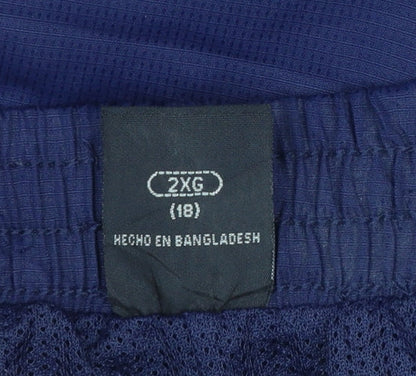 Starter Womens Blue Size 18 Jogger Trousers Elastic Waist