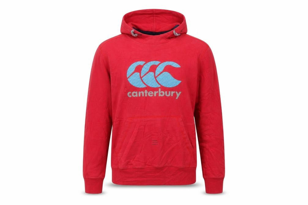 Canterbury Men's Red Hooded Pullover Sweatshirt Size S