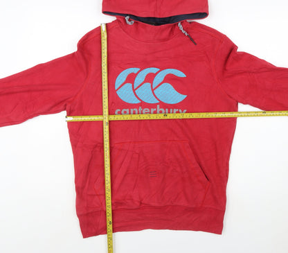 Canterbury Men's Red Hooded Pullover Sweatshirt Size S