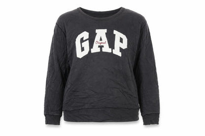 Gap Women’s Black XL Pullover Sweatshirt Original Logo Cotton Blend