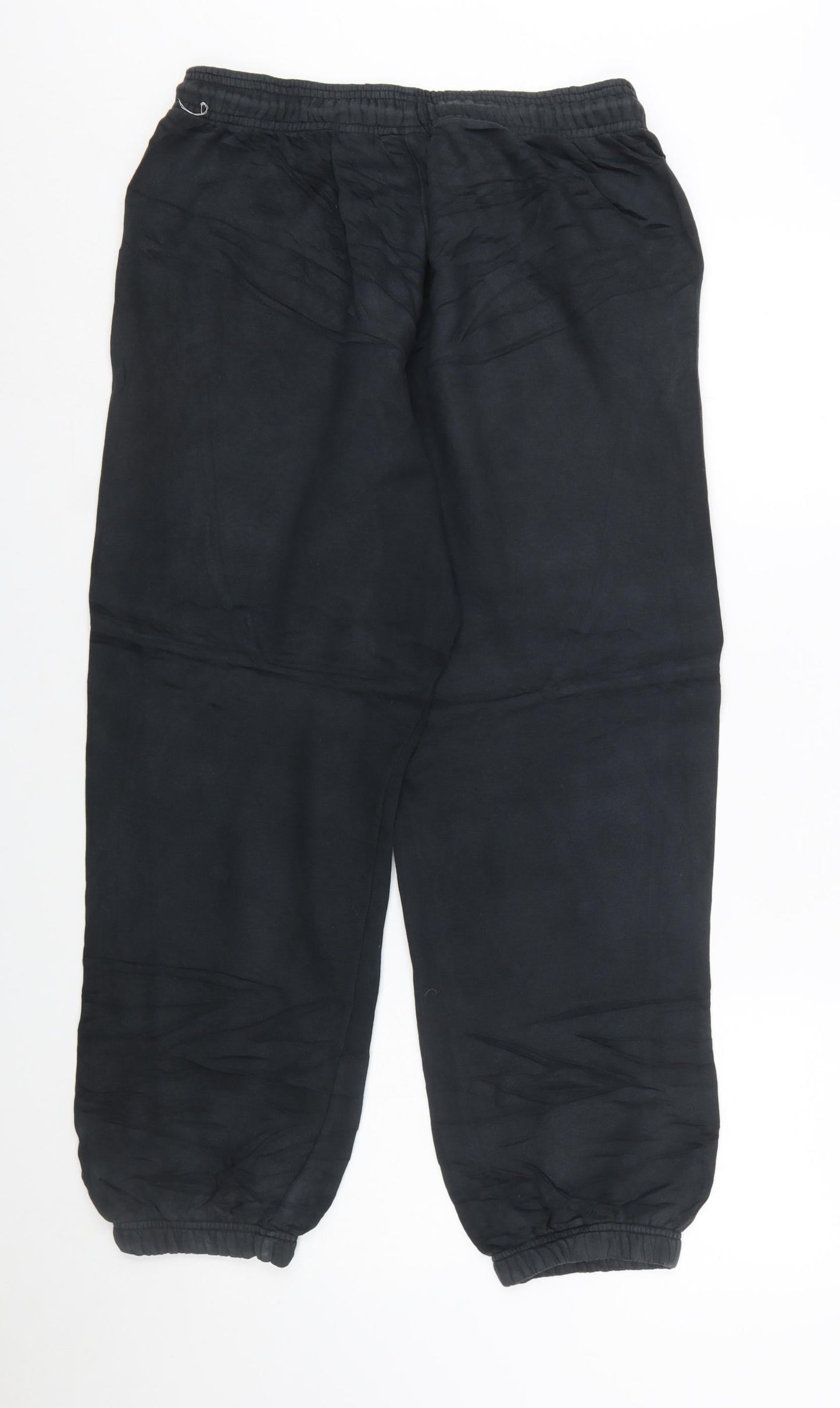 Jordan Mens Black Jogger Trousers M Fleece Elastic Waist Casual