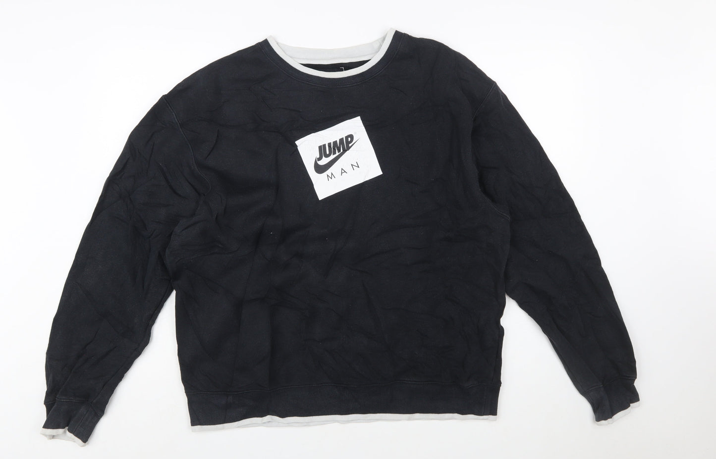 Jordan Men's Black Jumpman Logo Pullover Sweatshirt Size L