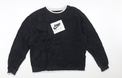 Jordan Men's Black Jumpman Logo Pullover Sweatshirt Size L