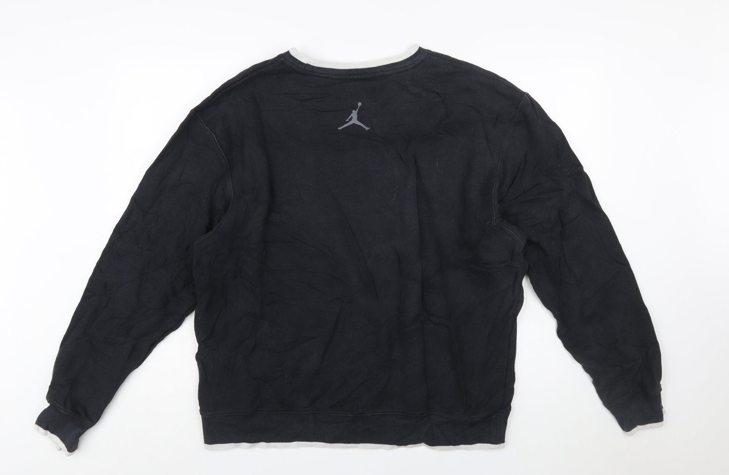 Jordan Men's Black Jumpman Logo Pullover Sweatshirt Size L