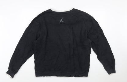 Jordan Men's Black Jumpman Logo Pullover Sweatshirt Size L