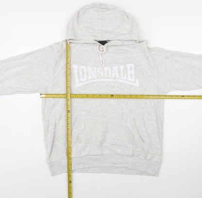 Lonsdale London Women's Grey Pullover Hoodie Size 14