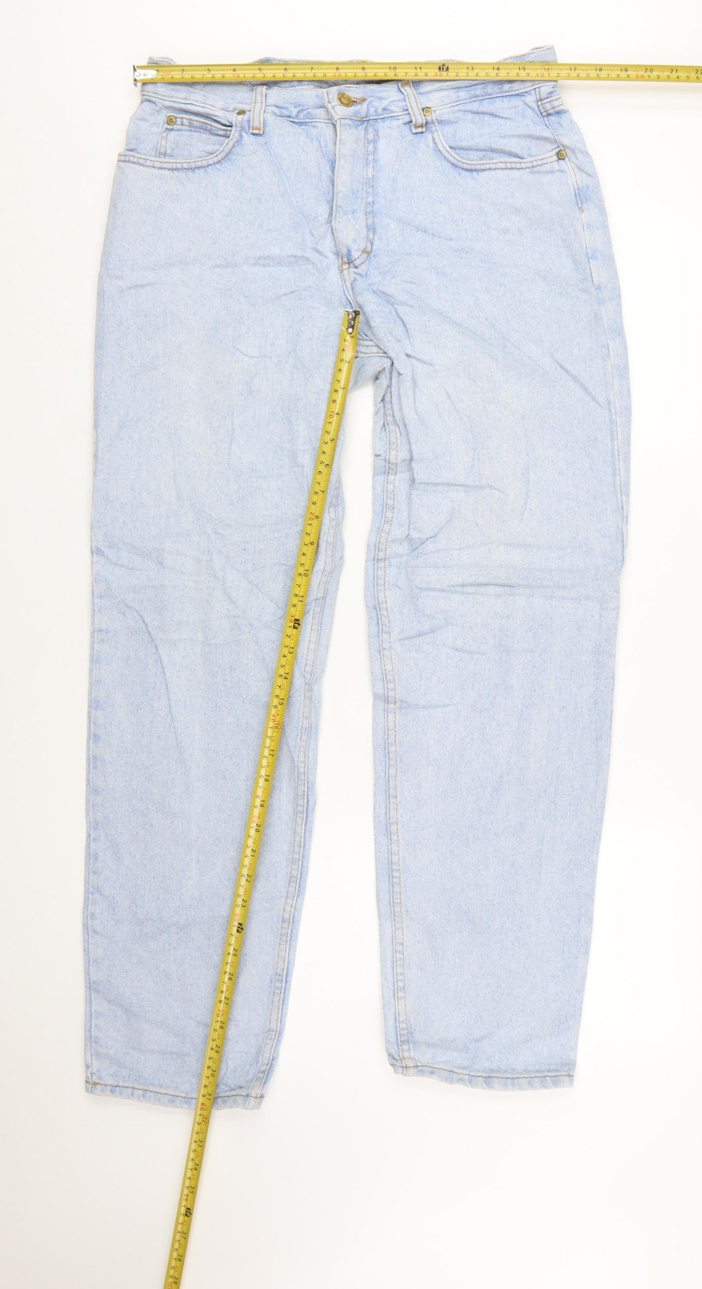 Lee Men's Blue Straight Leg Denim Jeans 33x32 Regular Fit