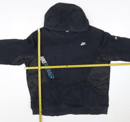 Nike Mens Black L Pullover Hoodie Sportswear Graphic Fleece