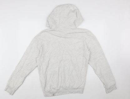 Reebok Mens Grey XS Pullover Hoodie Classic Logo Cotton Sweatshirt