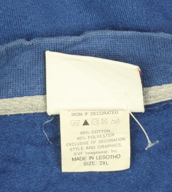 NFL Mens Blue 2XL Pullover Sweatshirt Indianapolis Colts Logo