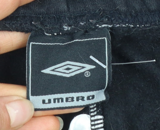 Umbro Men's Black 2XL Jogger Trousers with Side Stripe