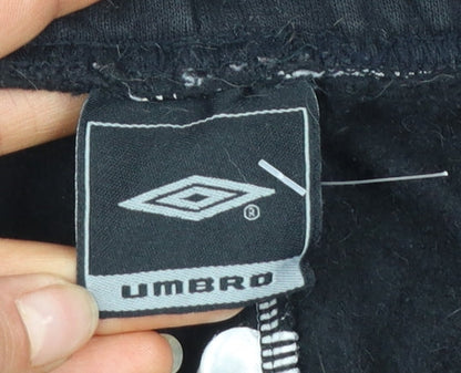 Umbro Men's Black 2XL Jogger Trousers with Side Stripe