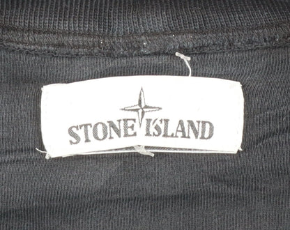 Stone Island Men's Black 3XL Cotton Crew Neck Pullover Sweatshirt