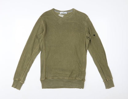Stone Island Men's Green Regular Fit Sweatshirt Size S