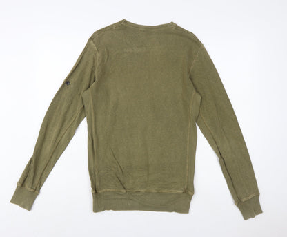 Stone Island Men's Green Regular Fit Sweatshirt Size S