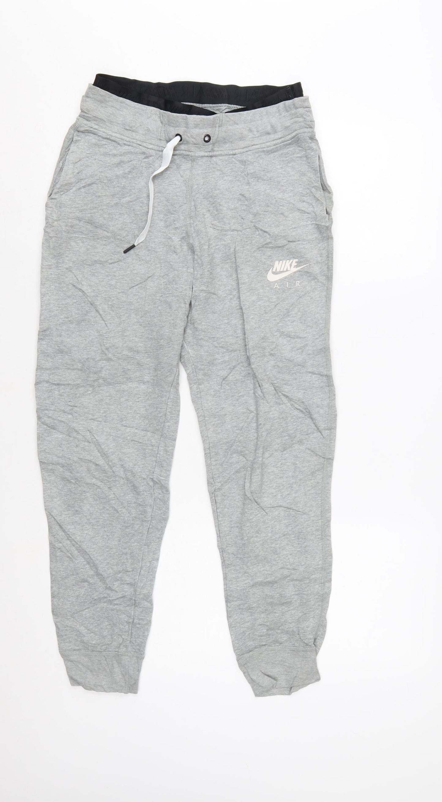 Nike Air Womens Grey Small Jogger Sweatpants Cotton Blend