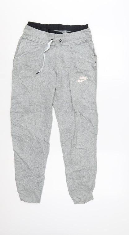 Nike Air Womens Grey Small Jogger Sweatpants Cotton Blend