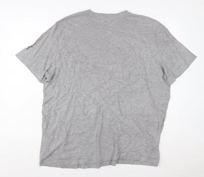 Puma Mens Grey XXL Graphic Logo Crew Neck Short Sleeve T-Shirt