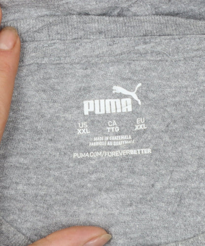 Puma Mens Grey XXL Graphic Logo Crew Neck Short Sleeve T-Shirt