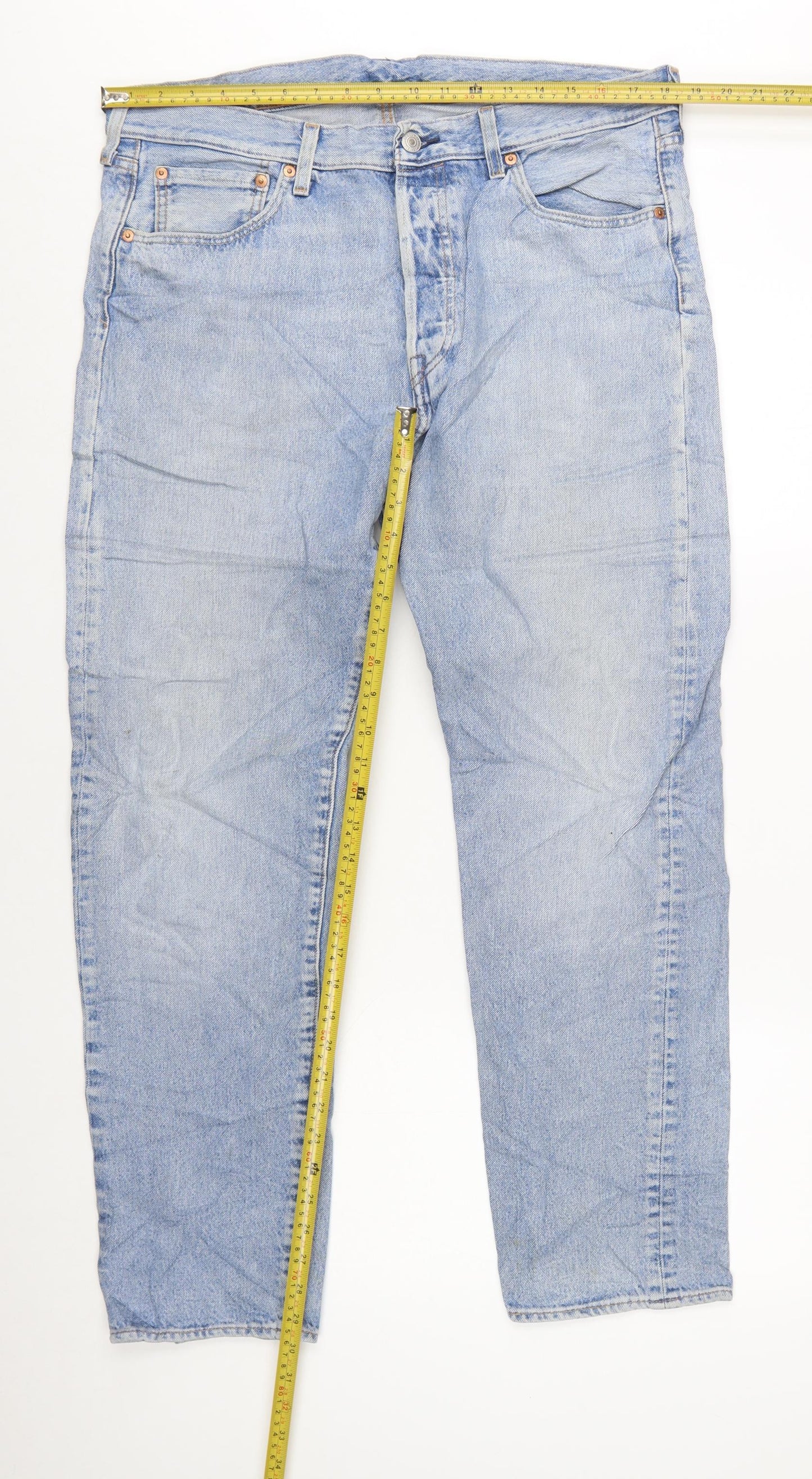 Levi's 501 Men's Blue Regular Fit Straight Leg Jeans W36 L32