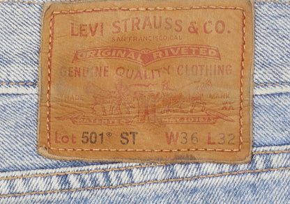 Levi's 501 Men's Blue Regular Fit Straight Leg Jeans W36 L32