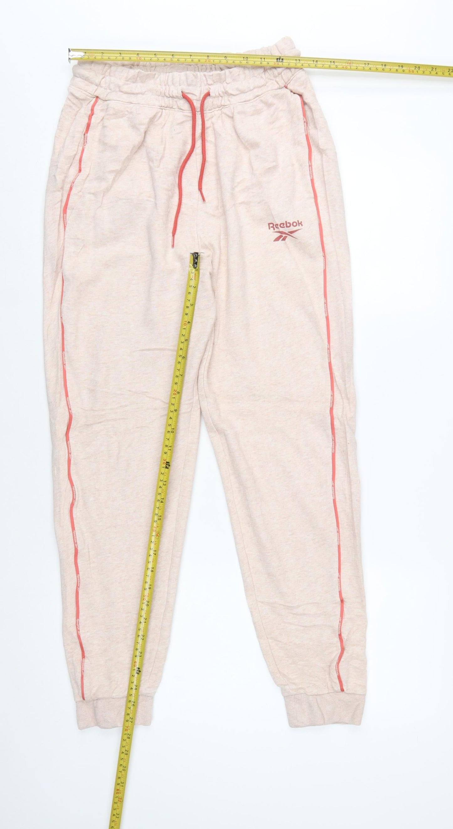 Reebok Women’s Beige Jogger Trousers Medium Cotton Blend