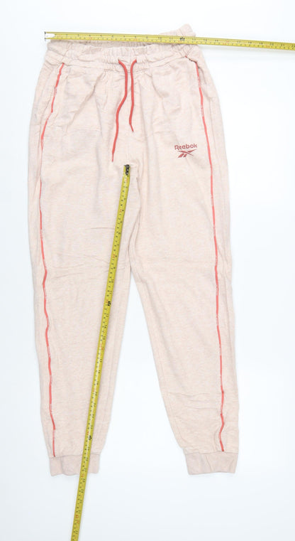 Reebok Women’s Beige Jogger Trousers Medium Cotton Blend