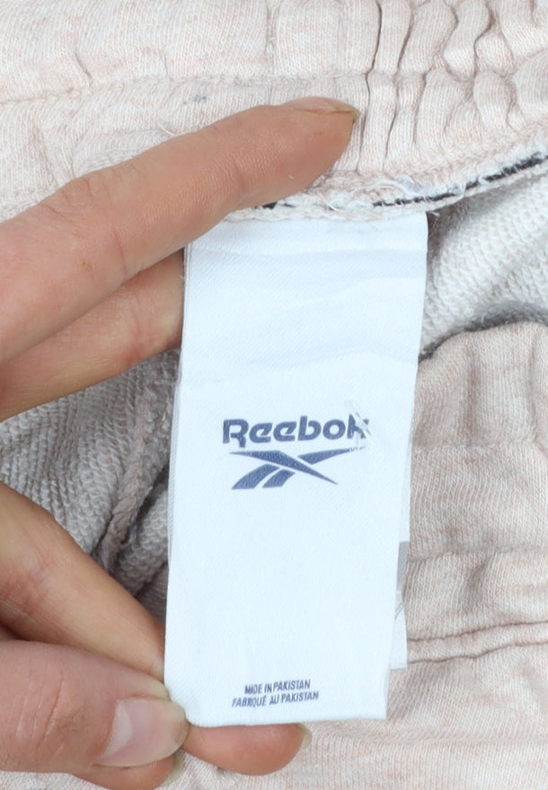Reebok Women’s Beige Jogger Trousers Medium Cotton Blend