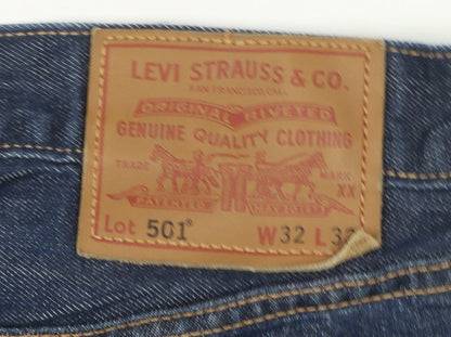 Levi's 501 Men's Blue Straight Leg Denim Jeans W32 L32