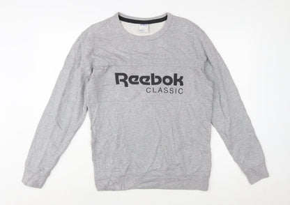 Reebok Classic Mens Grey Small Pullover Sweatshirt