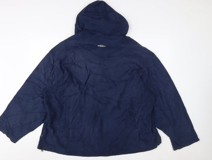 Umbro Men's Blue 2XL Fleece Pullover Hoodie