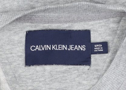 Calvin Klein Jeans Women's Grey Logo Sweatshirt Size S
