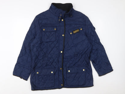 Barbour Womens Blue Quilted Mid-Length Jacket Size 18