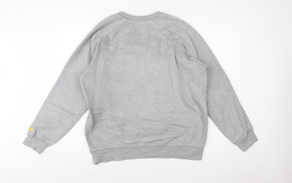 Carhartt Men's Grey XL Pullover Crew Neck Sweatshirt